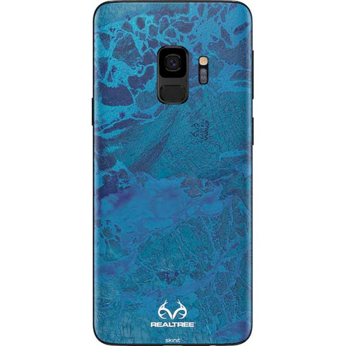 RealTree WAV3 Blue Camo Galaxy S9 Skin
